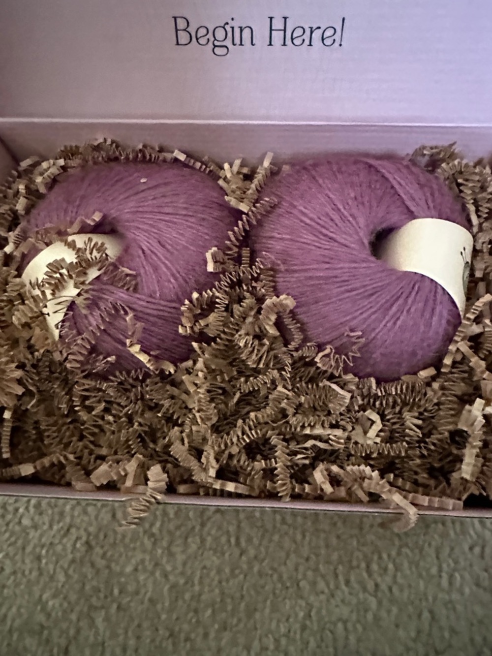Hooks & Needles Mauve Crochet Kit - Yarn & Wooden Hooks - Picture 5 of 6